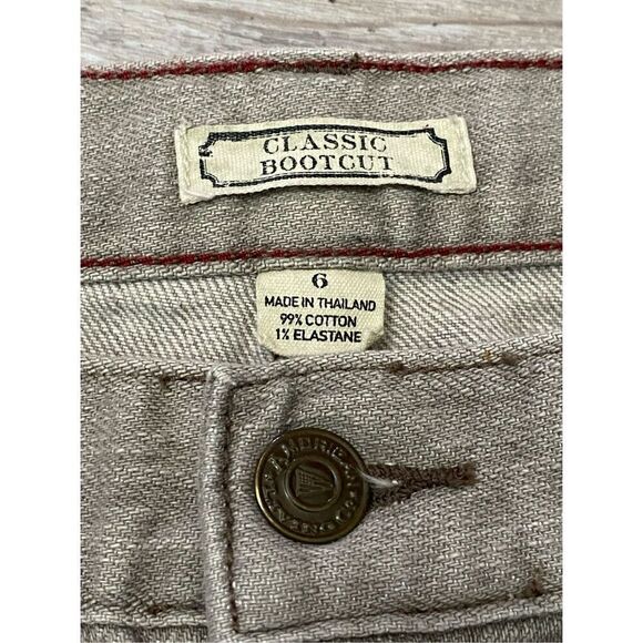 American Living Classic Bootcut Jeans Beige Brown Women’s Sz 6 - Picture 4 of 7